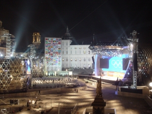 Vista del palco-struttura completa